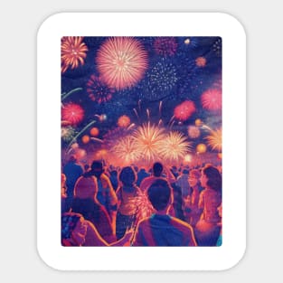 Firework Party Sticker